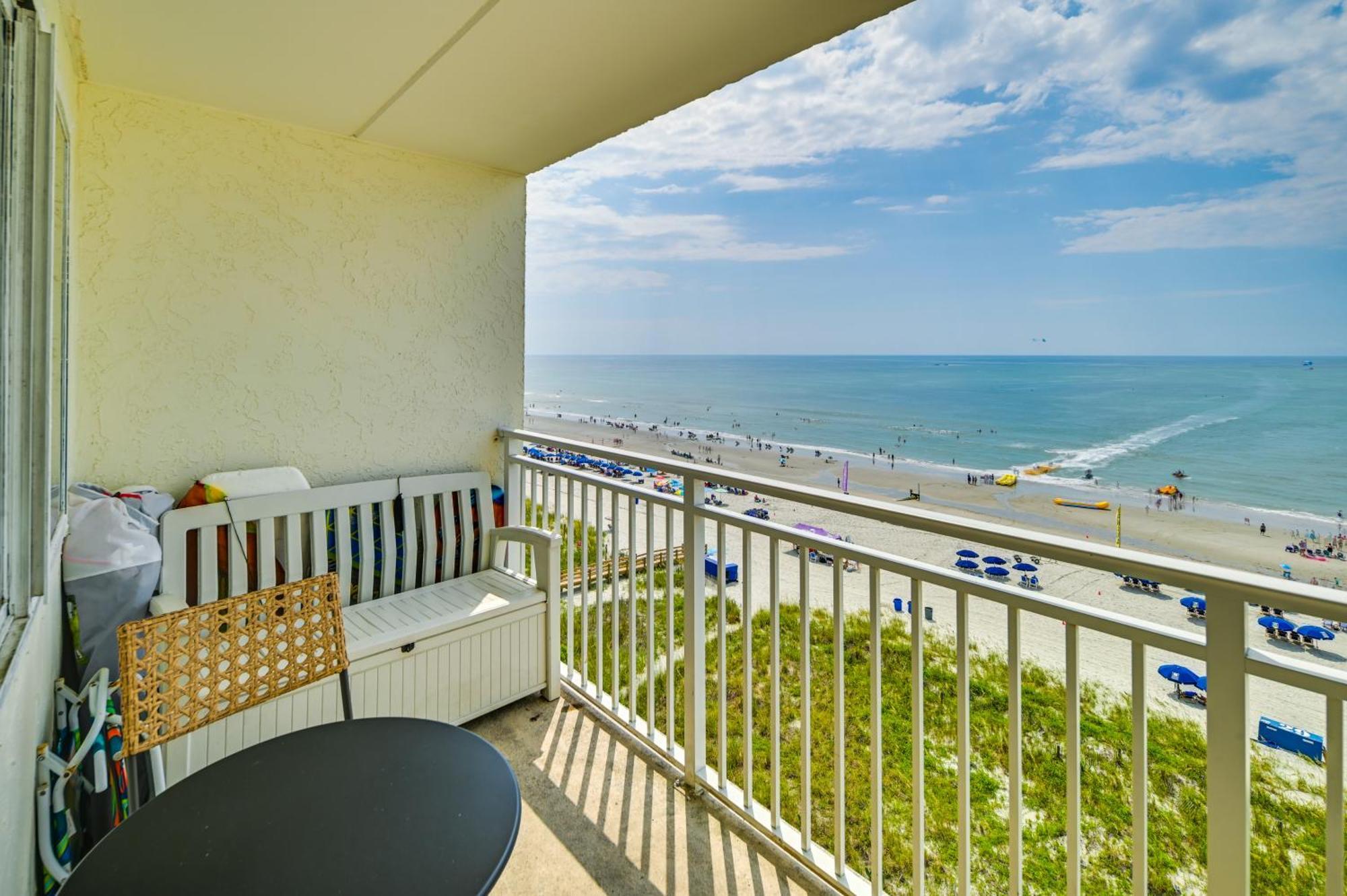 Cozy Coastal Condo With Airy Oceanfront Balcony Myrtle Beach Kültér fotó